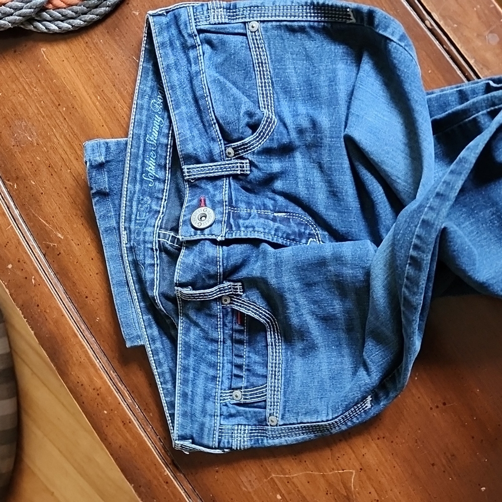 Guess 'Sophie' skinny bootcut jeans